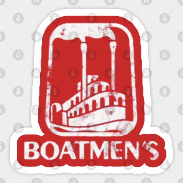 Boatmen's Bank Sticker by Litehouse Tees